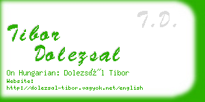 tibor dolezsal business card